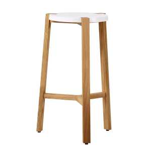 A2 Happy bar stool low 66 White