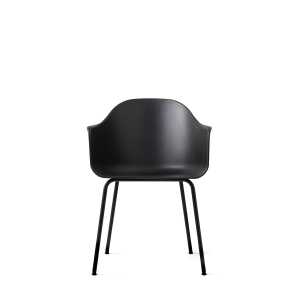 Audo Copenhagen Harbour chair steel legs Black