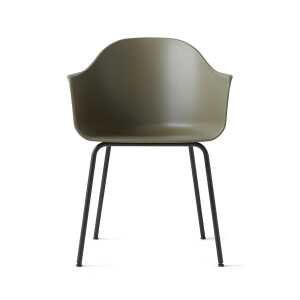 Audo Copenhagen Harbour chair steel legs Olive