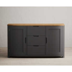 Bradwell Oak and Charcoal Painted Large Sideboard