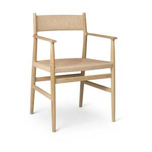 Brdr. Krüger Arv arm chair woven back and seat Oiled oak-paper ribbon