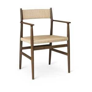 Brdr. Krüger Arv arm chair woven back and seat Smoke oiled oak-paper ribbon