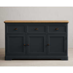 Bridstow Oak and Blue Painted Large Sideboard