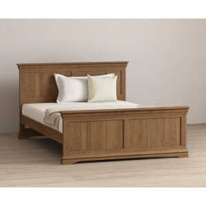 Burford Rustic Solid Oak King Size Bed