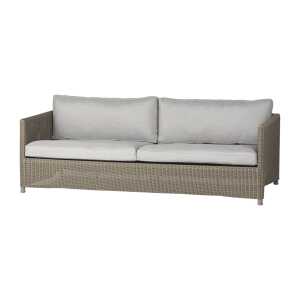 Cane-line Diamond 3 seater sofa Natural, caneline natté light grey