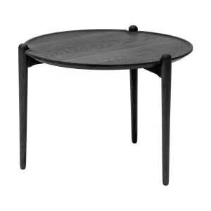 Design House Stockholm Aria coffee table high 46 cm Black oak