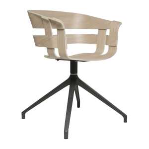 Design House Stockholm Wick Chair office chair Oak-grey metal legs