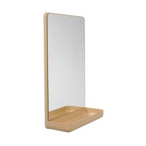 Design Letters Design Letters Wall-mounted mirror with shelf Beige