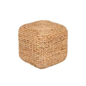 Dixie Lily pouf Natural, water hyacinth, square