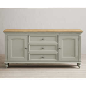 Francis Oak and Soft Green Painted Extra Large Sideboard