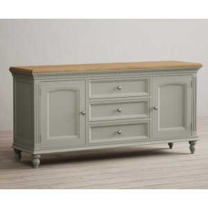 Francis Oak and Soft Green Painted Extra Large Sideboard