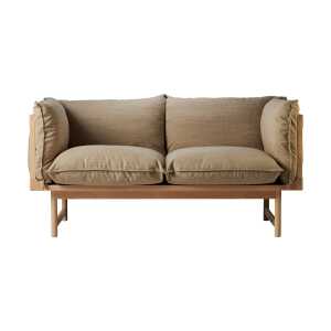 Gärsnäs Bleck 2-seater sofa Beech-white-foss 0212