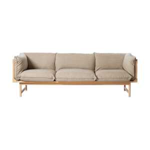 Gärsnäs Bleck 3-seater sofa Beech-white-waterfall 0212