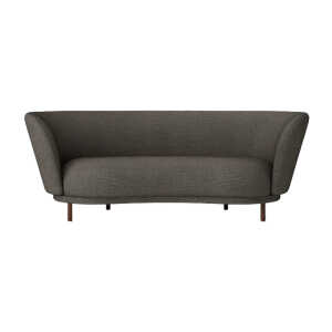 Massproductions Dandy 2-seater sofa Walnut-Sacho sapphire 001