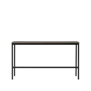 Muuto Base high bar table Black linoleum, black legs, plywood edge, b50 l190 h105