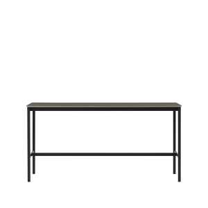 Muuto Base high bar table Black linoleum, black legs, plywood edge, b50 l190 h95