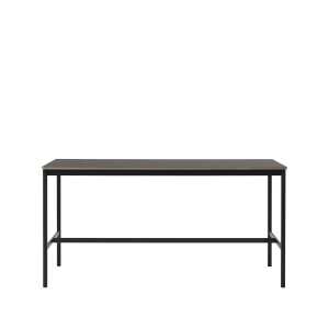 Muuto Base high bar table Black linoleum, black legs, plywood edge, b85 l190 h95