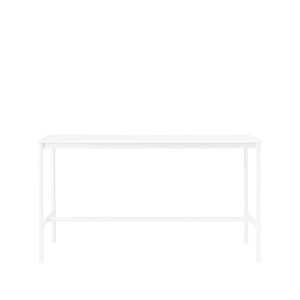 Muuto Base high bar table White laminate, white legs, abs edge, b85 l190 h105