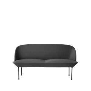 Muuto Oslo sofa 2-seat Steelcut 180-Dark grey