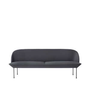 Muuto Oslo sofa 3-seat Steelcut 180-Dark grey