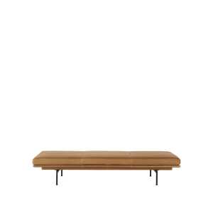 Muuto Outline daybed Refine leather cognac-Black