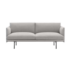 Muuto Outline sofa 2-seat Clay 12-Black