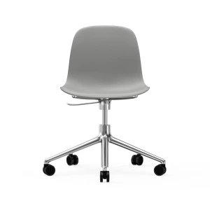 Normann Copenhagen Form swivel chair, 5W office chair Grey, aluminium, wheels