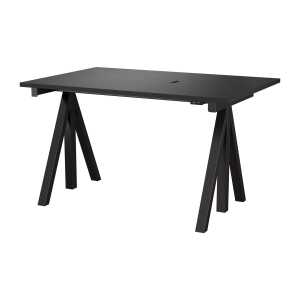 Works Works height-adjustable desk black 78×120 cm