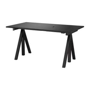 Works Works height-adjustable desk black 78×140 cm