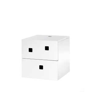 Zweed Peep S1 bedside table, wall hung White