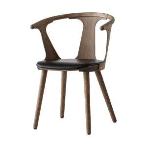 &Tradition In Between SK2 chair Smoked oiled oak-Noble black leather