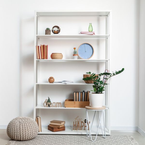 Free-standing shelves