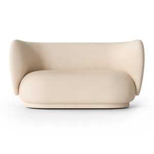 ferm LIVING Rico sofa 2-seat Brushed off white