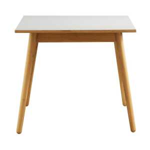 FDB Møbler C35A dining table 82×82 cm Light grey-oak nature lacquered
