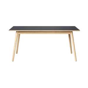 FDB Møbler C35B dining table 82×160 cm Dark grey-oak nature lacquered