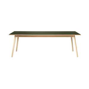 FDB Møbler C35C dining table 95×220 cm Olive green-oak nature lacquered