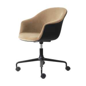 GUBI Bat Meeting Chair office chair front upholstered Dandy gubi 905 dune-black-black