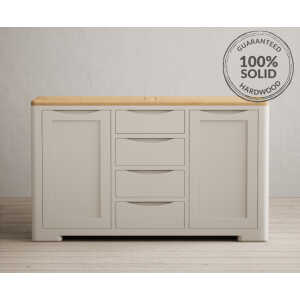 Alba Oak and Soft White Painted Large Sideboard