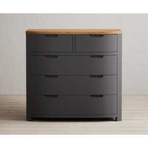 Bradwell Oak and Charcoal Painted 2 Over 3 Chest of Drawers