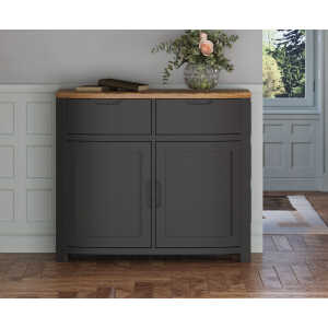 Bradwell Oak and Charcoal Painted Small Sideboard