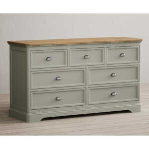 Brampton Soft Green Painted Wide Chest Of Drawers