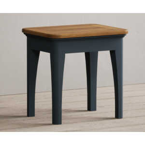 Bridstow Oak and Blue Painted Dressing Stool