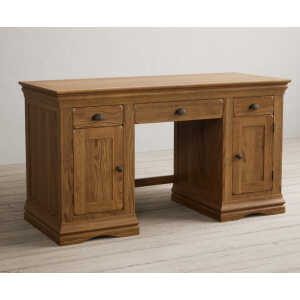 Burford Rustic Solid Oak Desk