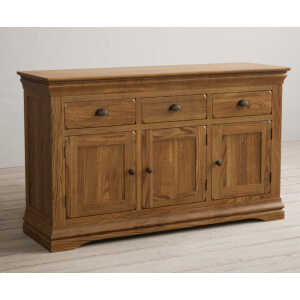 Burford Rustic Solid Oak Large Sideboard