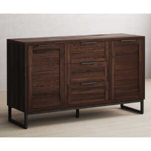 Dakota Dark Acacia and Metal Large Sideboard