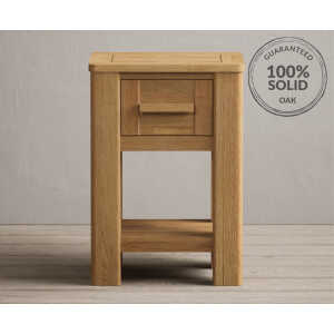 Eclipse Solid Oak Bedside Table