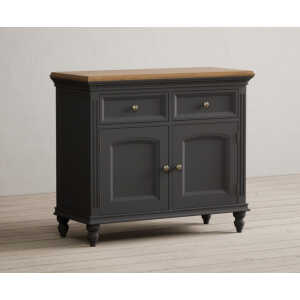 Francis Oak and Charcoal Grey Painted Small Sideboard