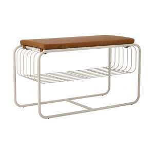 Scandi Living Nod bench/shoe rack 80x36x42 cm Beige